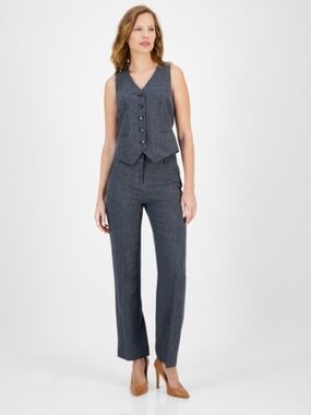 Anne Klein Women's High-Rise Straight-Leg Pants Size 4 NWT